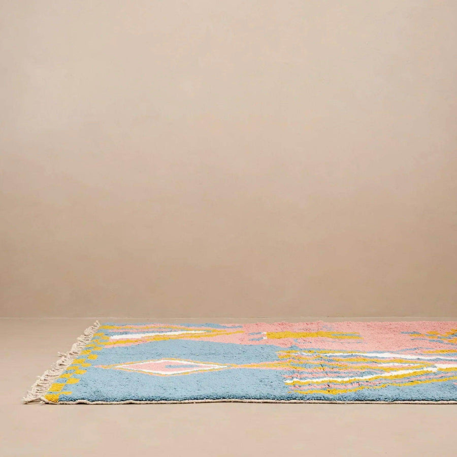 Moroccan Handmade Boujad rug, shag berber rug - 33bohemian