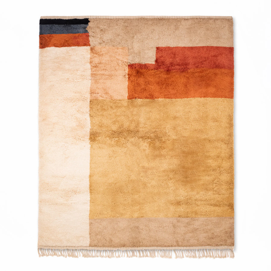 Fireside Warmth - Luxury Moroccan Rug