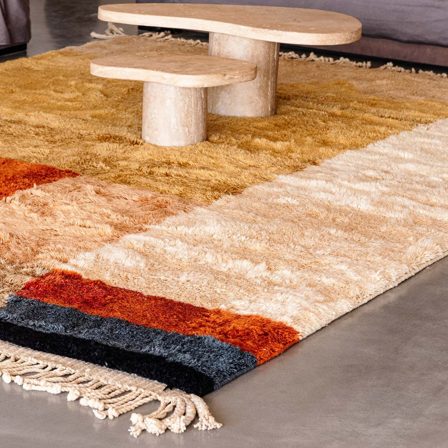 Fireside Warmth - Luxury Moroccan Rug