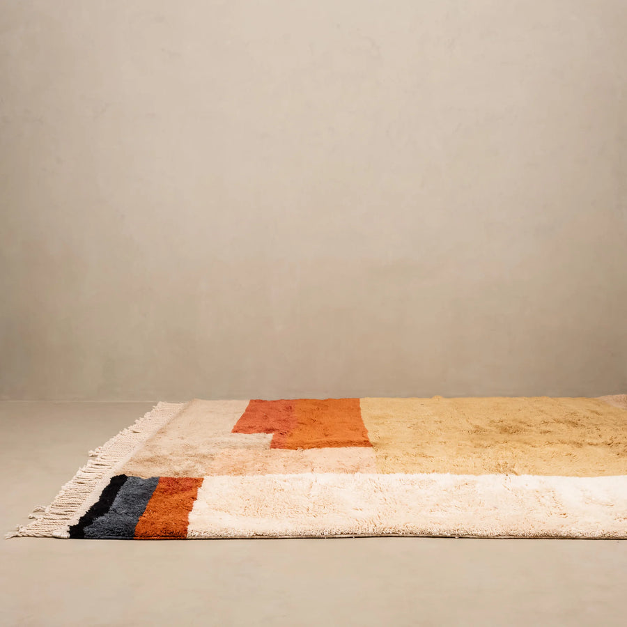 Fireside Warmth - Luxury Moroccan Rug