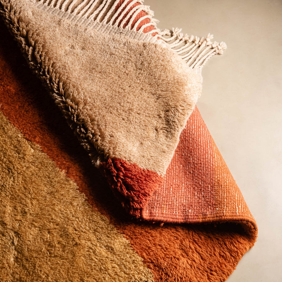 Fireside Warmth - Luxury Moroccan Rug