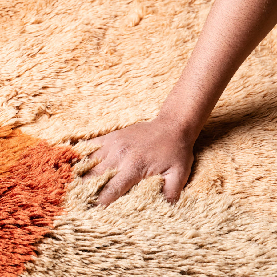 Fireside Warmth - Luxury Moroccan Rug
