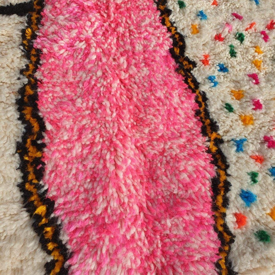 Custom Moroccan Rug: Handmade Berber Azilal Shag Carpet