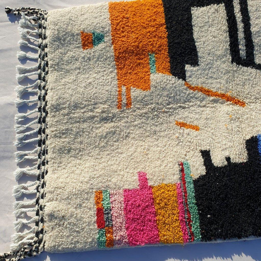 Handmade Beni Ourain Rug: Custom Moroccan Berber Rug 8x10