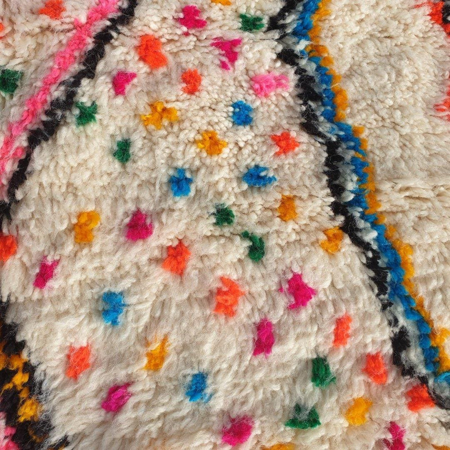 Custom Moroccan Rug: Handmade Berber Azilal Shag Carpet