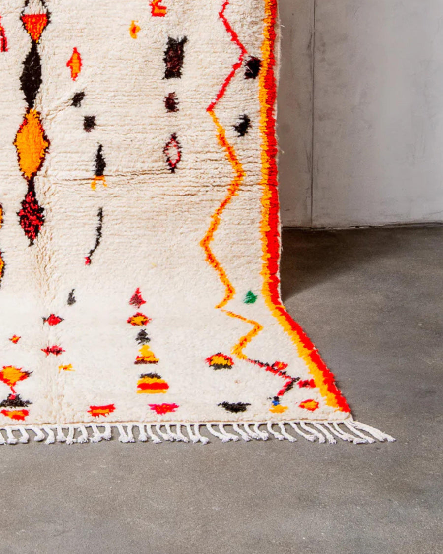 Handmade Beni Ourain Rug: Authentic Moroccan Rug, Custom Sizes