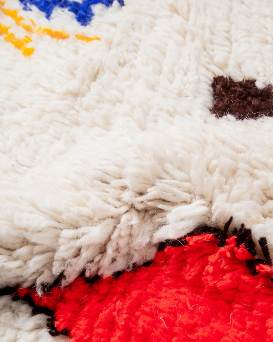 Handwoven Beni Ourain Rug: Moroccan Style Area Rug, Custom Sizes