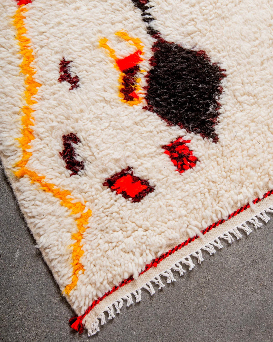 Handwoven Beni Ourain Rug: Moroccan Style Area Rug, Custom Sizes