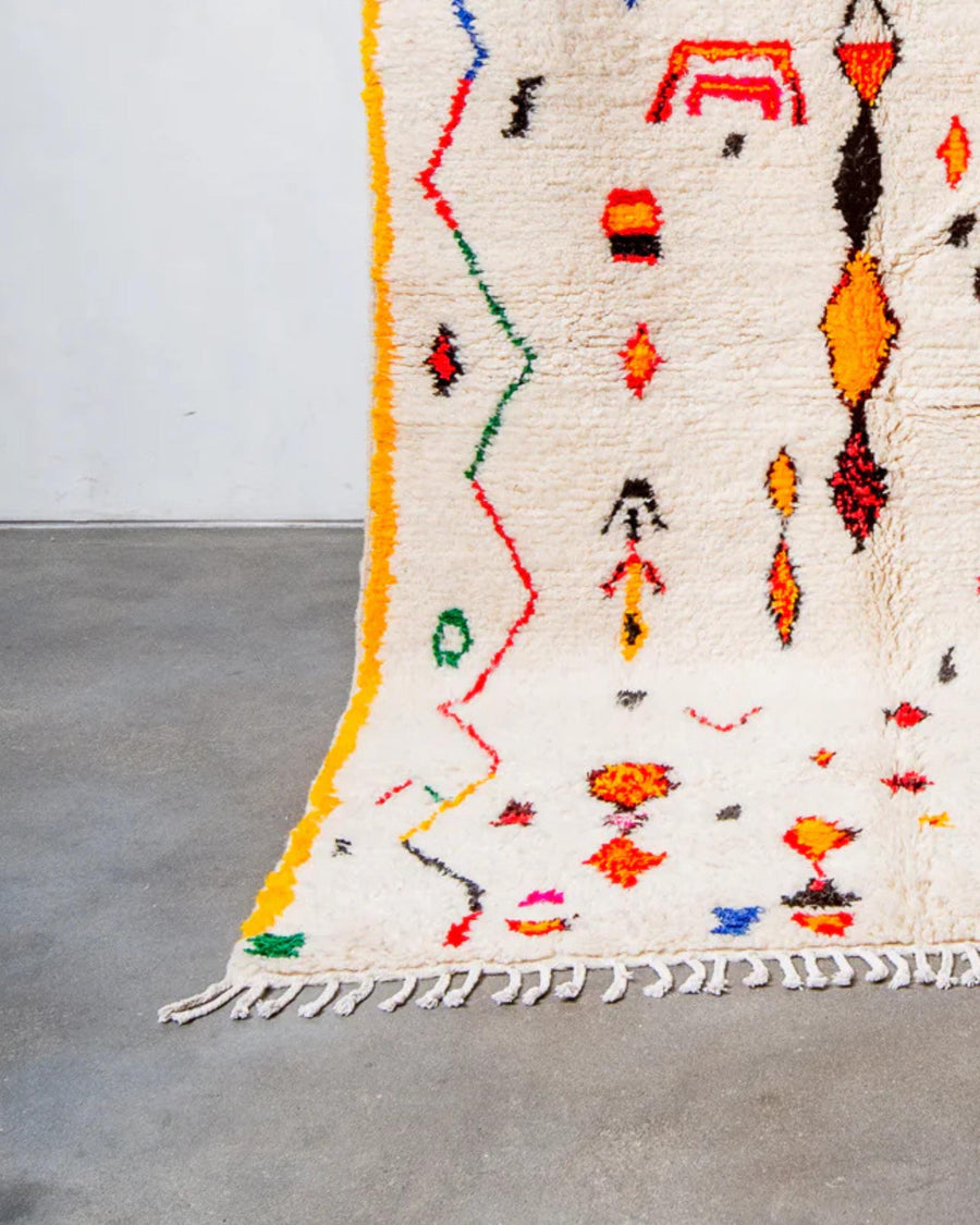 Handmade Beni Ourain Rug: Authentic Moroccan Rug, Custom Sizes