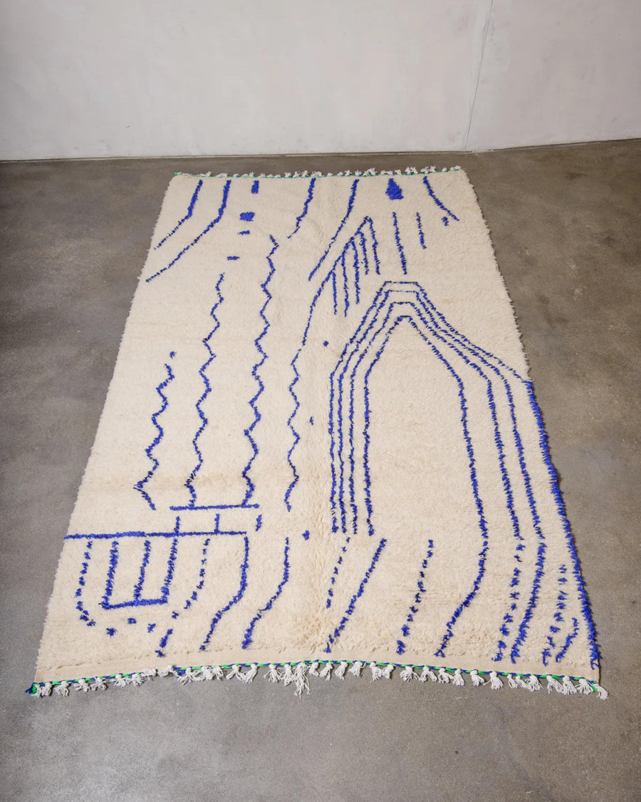 Handwoven Beni Ourain Moroccan Shag Rug - Custom Sizes