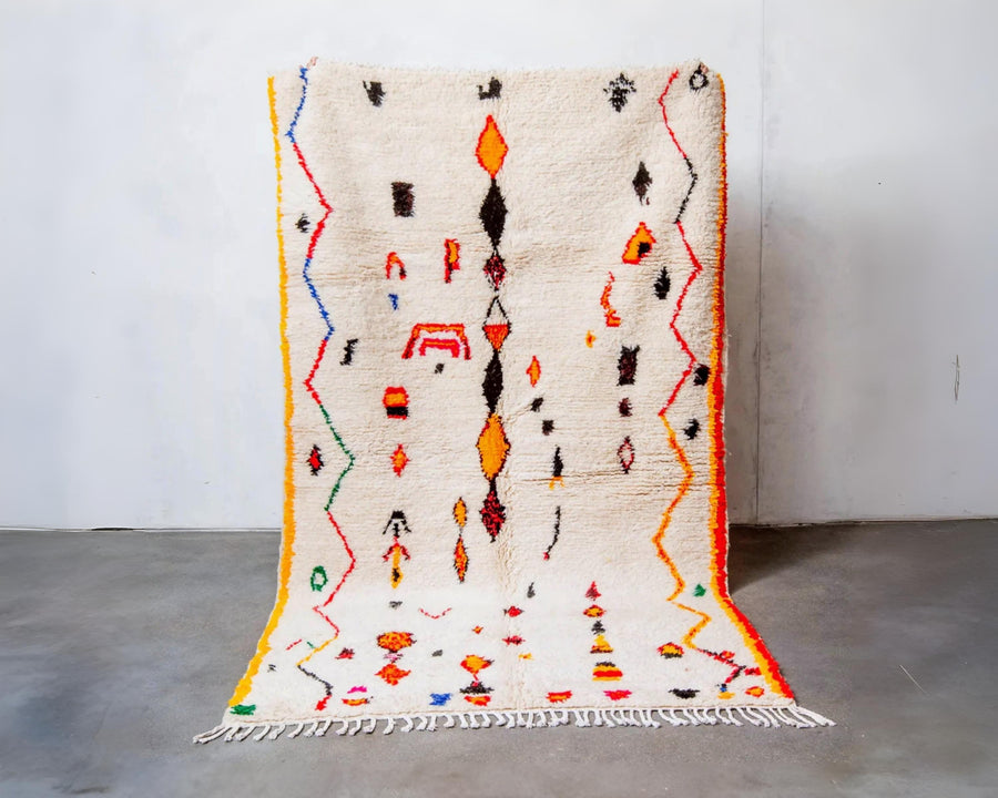 Handmade Beni Ourain Rug: Authentic Moroccan Rug, Custom Sizes