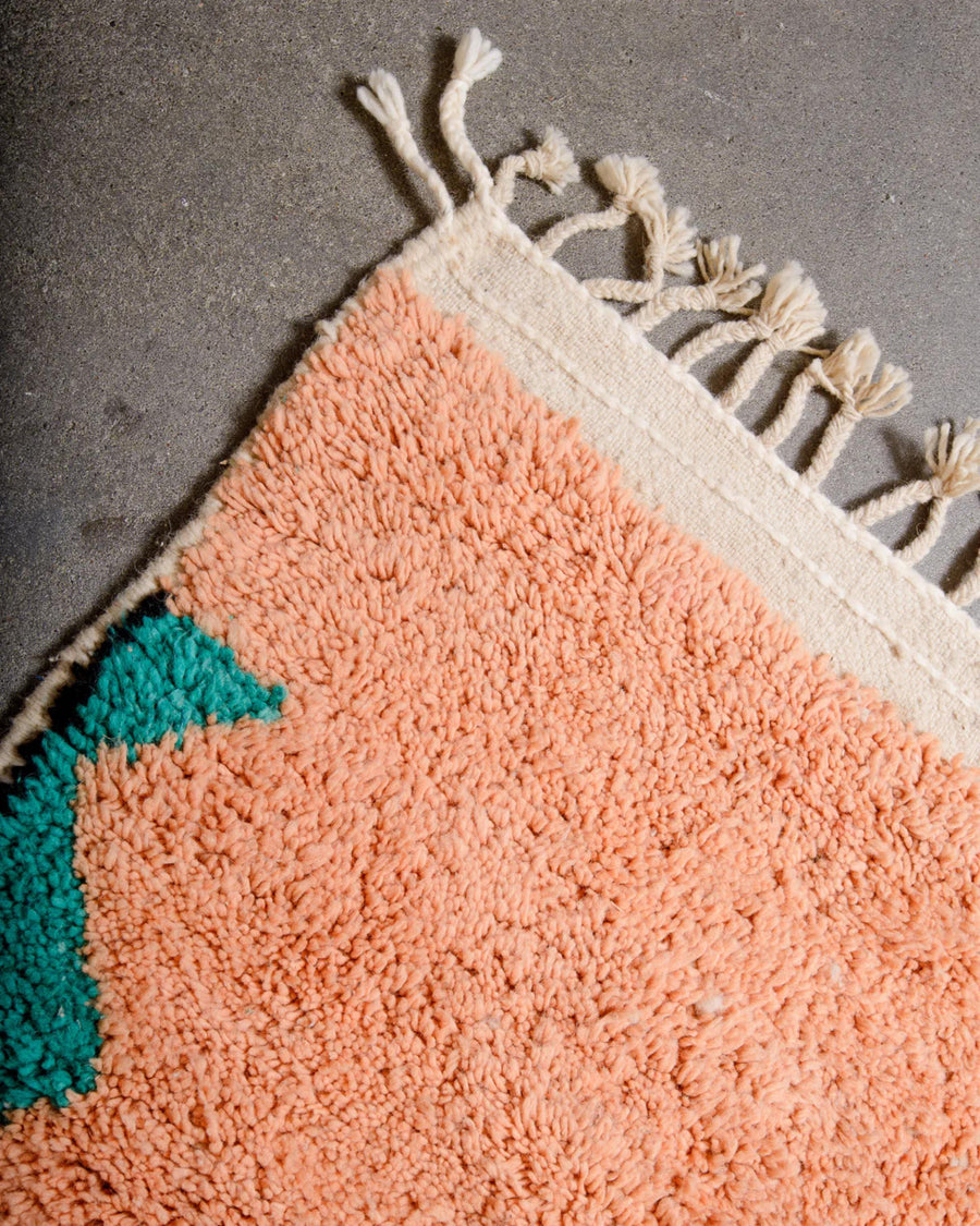 Handwoven Beni Ourain Rug: Moroccan Wool Area Rug
