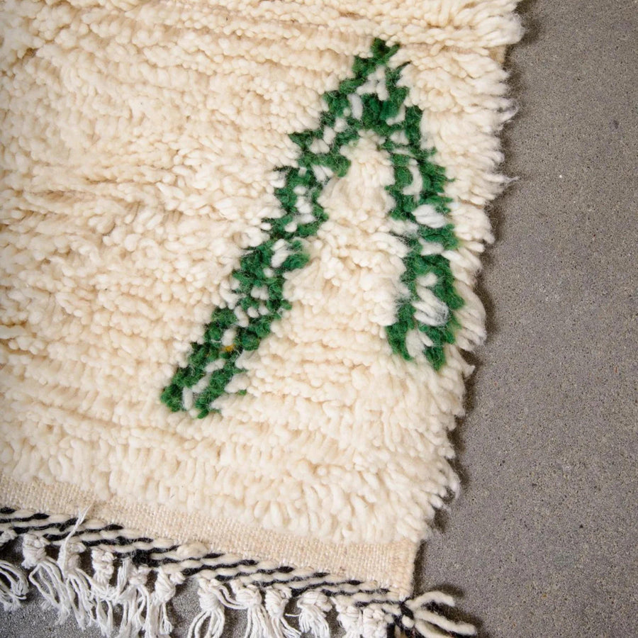 Handwoven Argyle Berber Rug: Extra Large Moroccan Azilal Wool Rug