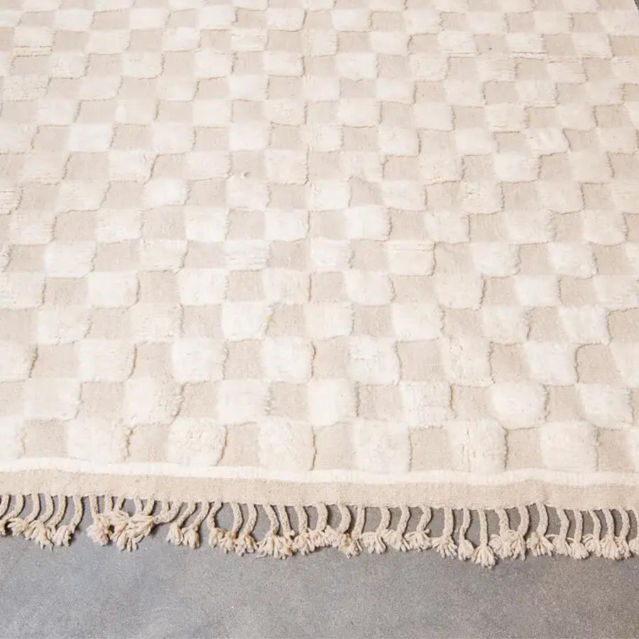 Moroccan rug, Handwoven Checkered rug, Wool carpets, Berber carpet