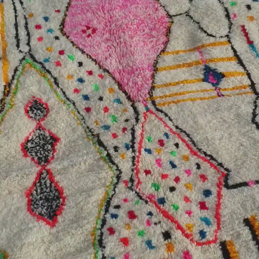 Handmade Beni Ourain Rug: Authentic Moroccan Wool Rug